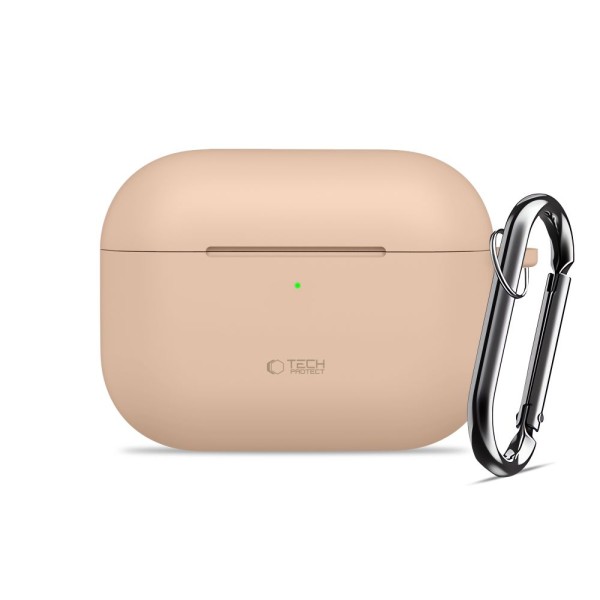 Θήκη Σιλικόνης Tech-Protect Hook για Apple AirPods Pro 3 - Caffe Latte