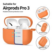 Θήκη Σιλικόνης Tech-Protect Hook για Apple AirPods Pro 3 - Cosmic Orange