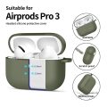 Θήκη Σιλικόνης Tech-Protect Hook για Apple AirPods Pro 3 - Olive Green