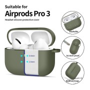 Θήκη Σιλικόνης Tech-Protect Hook για Apple AirPods Pro 3 - Olive Green