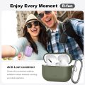 Θήκη Σιλικόνης Tech-Protect Hook για Apple AirPods Pro 3 - Olive Green