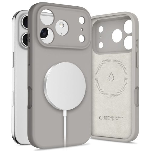Θήκη Σιλικόνης Tech-Protect με Magsafe για iPhone 17 Pro Max - Stone Grey