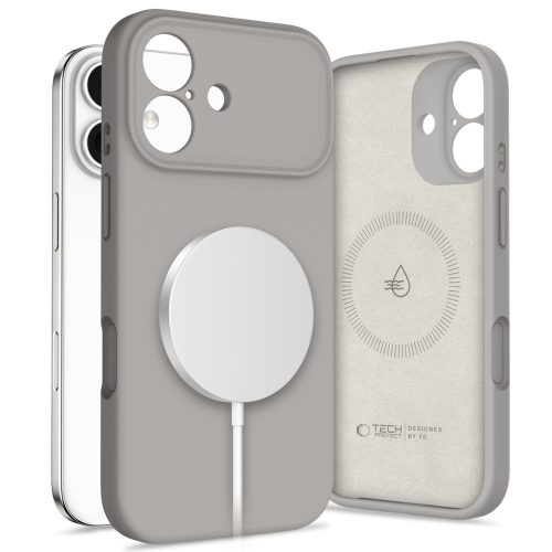 Θήκη Σιλικόνης Tech-Protect με Magsafe για iPhone 17 - Stone Grey