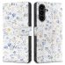 Θήκη Σιλικόνης Tech-Protect Wallet Spring Flowers για Samsung Galaxy A57 5G - Clear