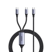 Ugreen US561 2in1 Καλώδιο Γρήγορης Φόρτισης 2.0 - USB σε Type-C 2m - Space Gray