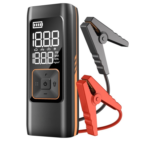 Φορητός Εκκινητής Μπαταρίας Αυτοκινήτου με Power Bank TCCBAC HK580  1000A και 8000mAh με 1 Θύρα USB-A και 1 Θύρα USB-C - Black