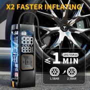 Φορητός Εκκινητής Μπαταρίας Αυτοκινήτου με Power Bank TCCBAC HK580  1000A και 8000mAh με 1 Θύρα USB-A και 1 Θύρα USB-C - Black