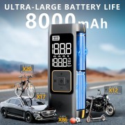 Φορητός Εκκινητής Μπαταρίας Αυτοκινήτου με Power Bank TCCBAC HK580  1000A και 8000mAh με 1 Θύρα USB-A και 1 Θύρα USB-C - Black