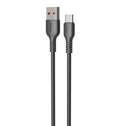 Καλώδιο Φόρτισης Pavareal 1m Fast Charging USB σε Type-C 5A - Black