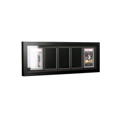 Ξύλινο κάδρο Evoretro για 5 Graded Cards - Συμβατό με TCG Trading Cards, Sports Cards, και Game Cards - Black
