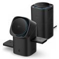 Spigen Essential EF223MS QI2 3IN1 Rotary Magnetic Magsafe Wireless Charger - Black
