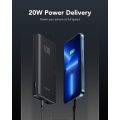 PowerBank Veger T100 - 20000mAh Ultra Compact Design PD100W Max Output 1x USB-A, 2X USB-C  - Black