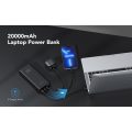 PowerBank Veger T100 - 20000mAh Ultra Compact Design PD100W Max Output 1x USB-A, 2X USB-C  - Black