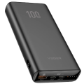 PowerBank Veger T100 - 20000mAh Ultra Compact Design PD100W Max Output 1x USB-A, 2X USB-C  - Black