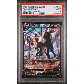 Umbreon V #TG22 – Brilliant Stars (Sword & Shield) 2022 – Full Art / Trainer Gallery – PSA 9 MINT – English