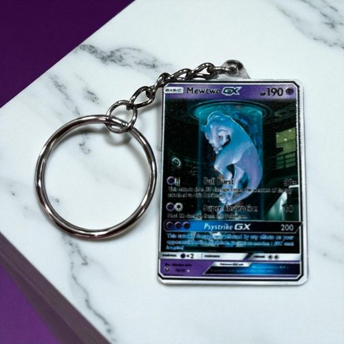 Μπρελόκ Acrylic Card Style: Pokémon - Mewtwo GX