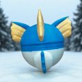 Fidget Μπρελόκ 3D Printed: Pokémon - Vaporeon Poké Ball
