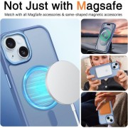 Θήκη Σιλικόνης Orso Focus με Magsafe για iPhone 12/12 Pro - Frosted Ultramarine