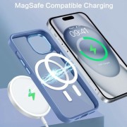 Θήκη Σιλικόνης Orso Focus με Magsafe για iPhone 12/12 Pro - Frosted Ultramarine