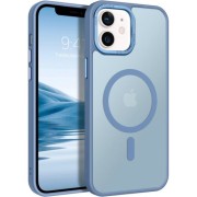 Θήκη Σιλικόνης Orso Focus με Magsafe για iPhone 12/12 Pro - Frosted Ultramarine
