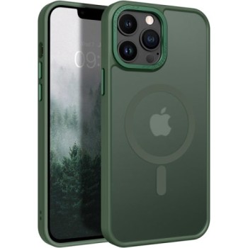 Θήκη Σιλικόνης Orso Focus με Magsafe για iPhone 13 Pro - Frosted Green
