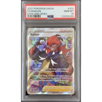Raihan - Evolving Skies - English 2021 - #202/203 - PSA GEM MT 10 - Pokemon Graded Card