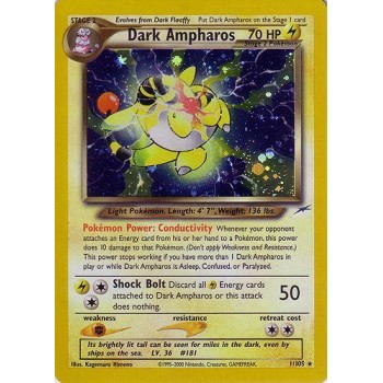 Dark Ampharos (Neo Destiny 1/105) (Holo Rare ) English - Poor