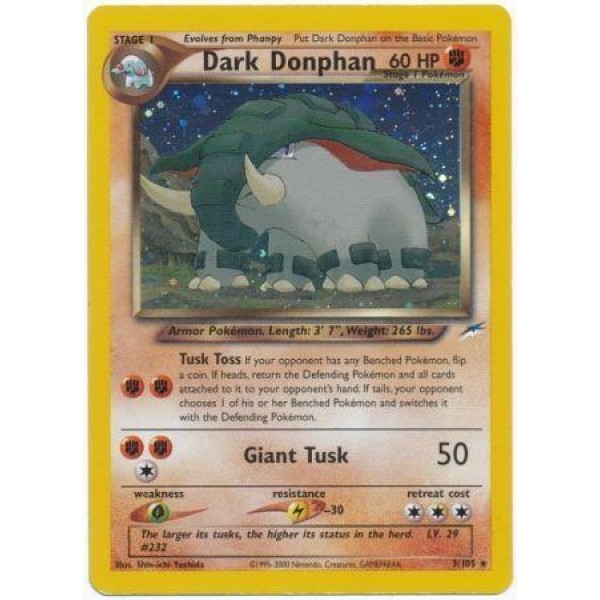 Dark Donphan (Neo Destiny 3/105) (Holo Rare ) English - Near Mint