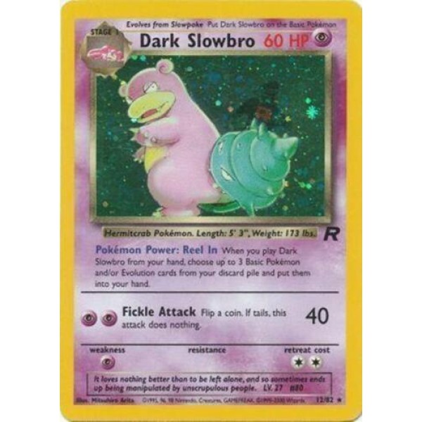 Dark Slowbro (Team Rocket 12/82) (Holo Rare ) English - Near Mint