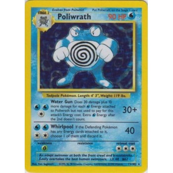 Poliwrath (Base Set 13/102) (Holo Rare ) English - Excellent