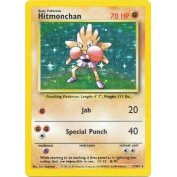 Hitmonchan (Base Set 7/102) (Holo Rare ) English - Near Mint