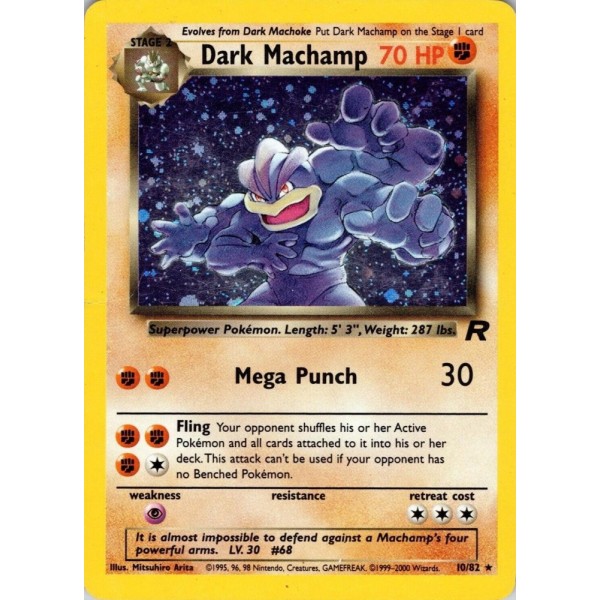 Dark Machamp (Team Rocket 10/82) (Holo Rare ) English - Near Mint