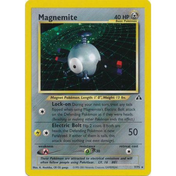 Magnemite (Neo Discovery 7/75) (Holo Rare ) English - Good