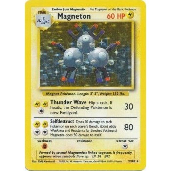 Magneton (Base Set 9/102) (Holo Rare ) English - Near Mint