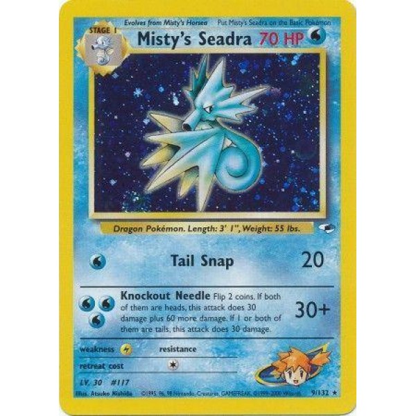 Misty”s Seadra (Gym Heroes 9/132) (Holo Rare ) English - Near Mint