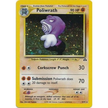 Poliwrath (Neo Discovery 9/75) (Holo Rare ) English - Played