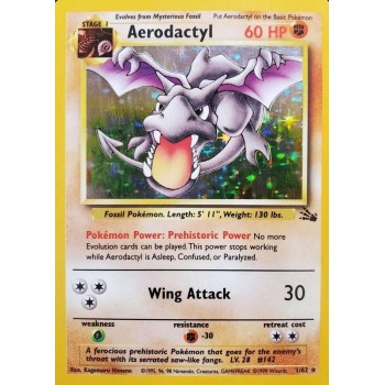 Aerodactyl (Fossil 1/62) (Holo Rare ) English - Good