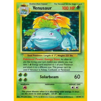 Venusaur (Base Set 15/102) (Holo Rare ) English - Good