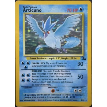 Articuno (Fossil 2/62) (Holo Rare ) English - Good