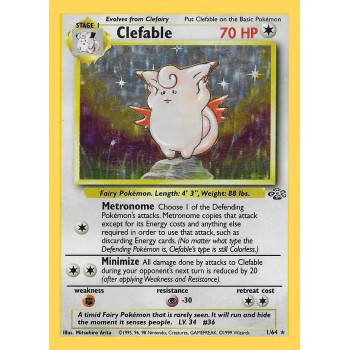 Clefable (Jungle 1/64) (Holo Rare ) English - Good