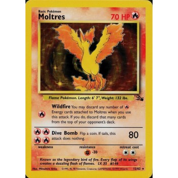 Moltres (Fossil 12/62) (Holo Rare ) English - Excellent