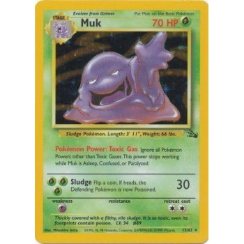 Muk (Fossil 13/62) (Holo Rare ) English - Good