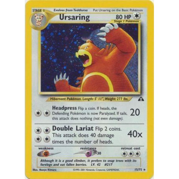 Ursaring (Neo Discovery 15/75) (Holo Rare ) English - Poor