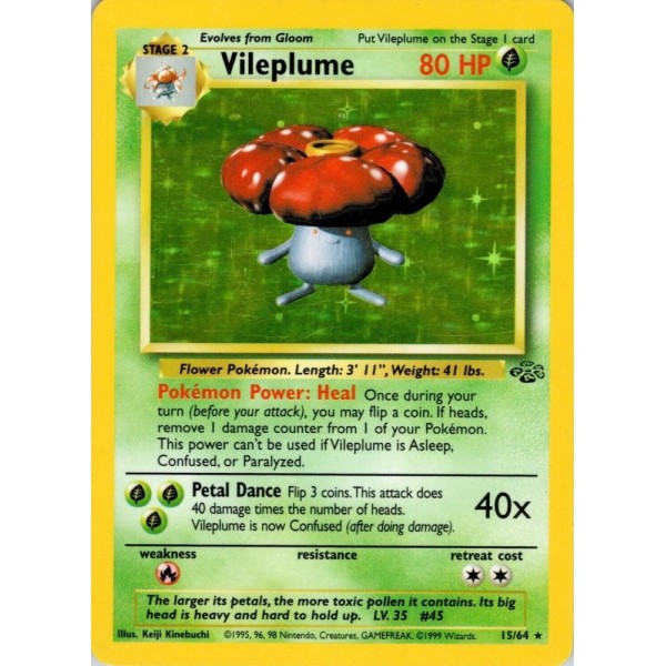 Vileplume (Jungle 15/64) (Holo Rare ) English - Good