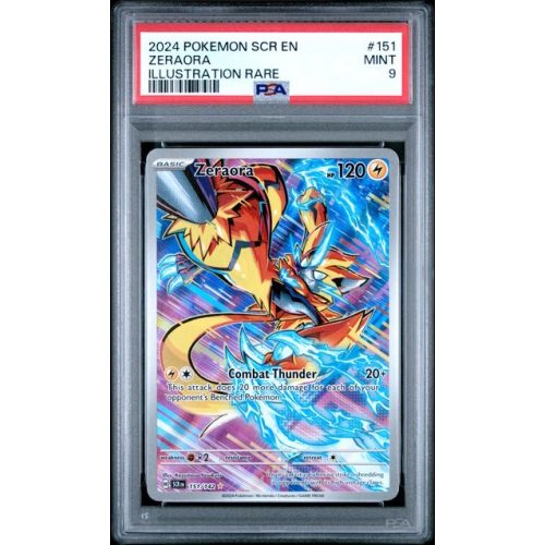 Zeraora - Stellar Crown - English 2024 - #151 - PSA MINT 9 - Pokemon Graded Card