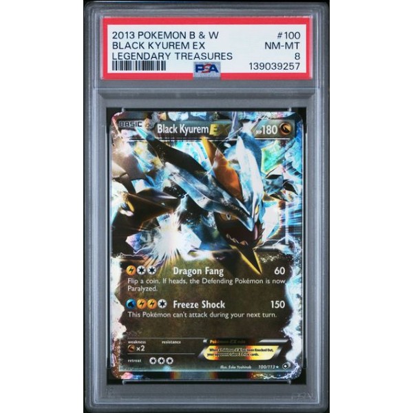Black Kyurem EX - Legendary Treasures - English 2013 -  #100 - PSA NM-MT 8 - Pokemon Graded Card