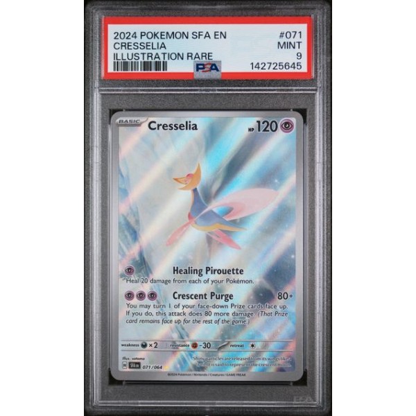 Cresselia - Shrouded Fable 2024 - English - #071/064 -  PSA MINT 9 - Pokemon Graded Card  