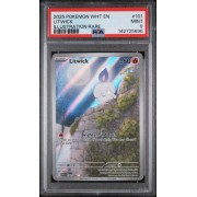 Litwick - White Flare - English 2025 - #101/086 - PSA MINT 9 - Pokemon Graded Card