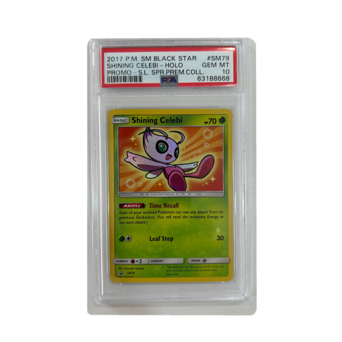 Shining Celebi-Holo - Sm Black Star Promo - English 2017 - #SM79 - PSA GEM MT 10 - Pokemon Graded Card