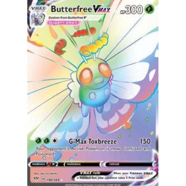 Butterfree VMAX (Darkness Ablaze 190/189) (Rainbow Rare) English - Near Mint